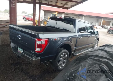 2022 Ford F-150 Lariat from USA, damaged, VIN 1FTFW1E89NFA29689